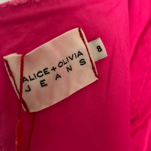 New Alice and Olivia Ramsey stretch denim dress - Picture 9 of 13